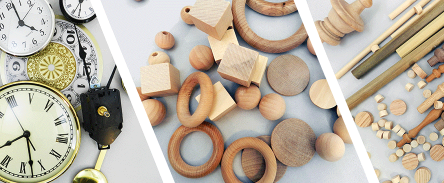 small wooden pieces crafting