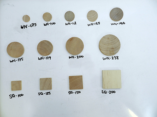 small wooden craft circles