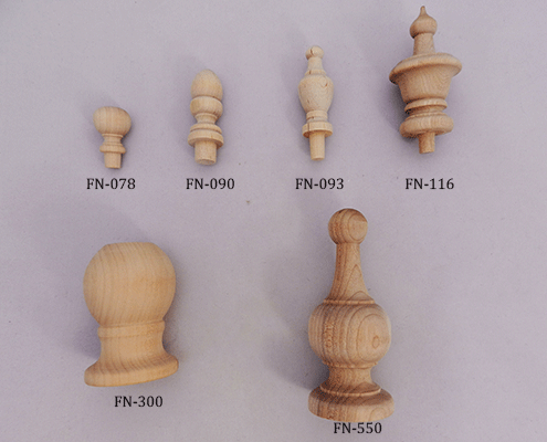 wooden finials for crafts