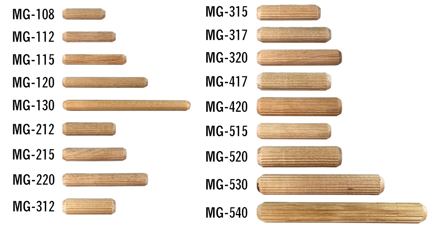 Crafts Woodworking Round Fluted Wood Wooden Craft Dowel Pins 10mm x 40mm 50 Pcs, Brown