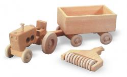 Buy this wooden tractor and trailer farm vehicle pattern | Bear Woods Supply