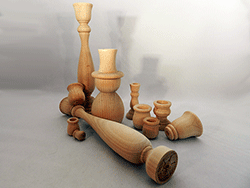Wood Candle Cups and Candle Sticks